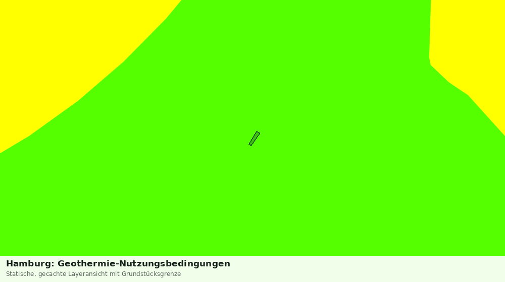 Statische Kartenansicht: Hamburg: Geothermie-Nutzungsbedingungen