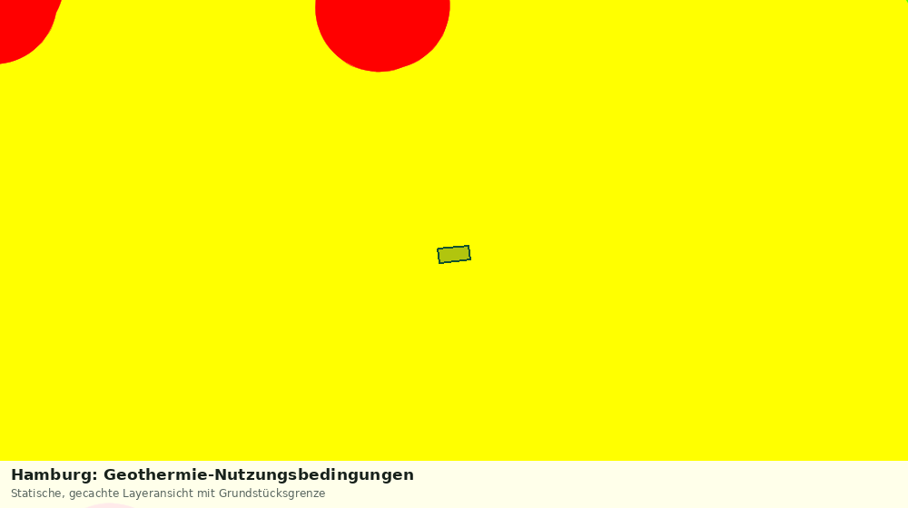 Statische Kartenansicht: Hamburg: Geothermie-Nutzungsbedingungen