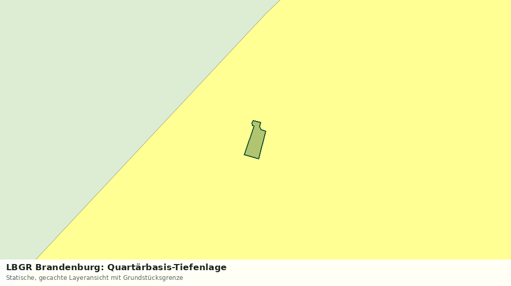 Statische Kartenansicht: LBGR Brandenburg: Quartärbasis-Tiefenlage
