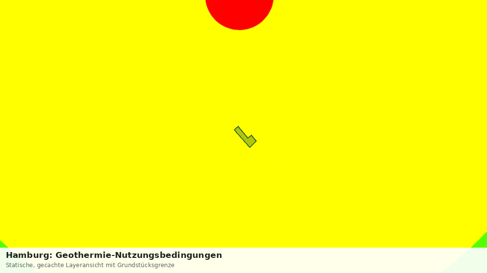 Statische Kartenansicht: Hamburg: Geothermie-Nutzungsbedingungen