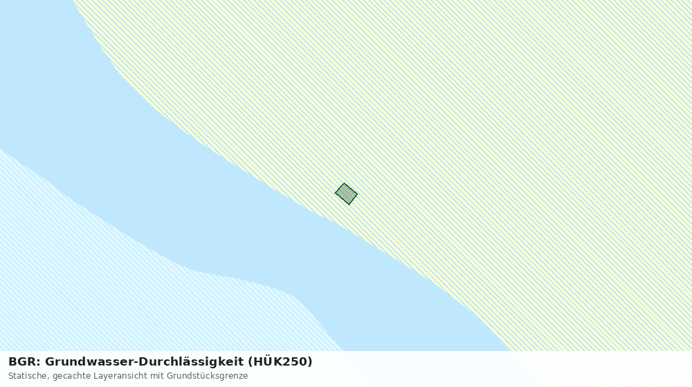 Statische Kartenansicht: BGR: Grundwasser-Durchlässigkeit (HÜK250)