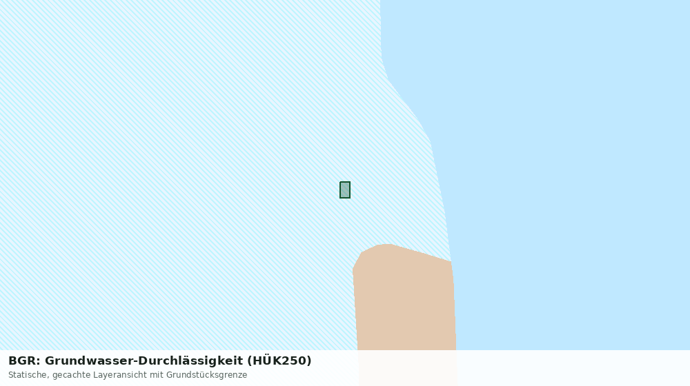 Statische Kartenansicht: BGR: Grundwasser-Durchlässigkeit (HÜK250)