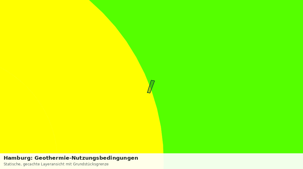 Statische Kartenansicht: Hamburg: Geothermie-Nutzungsbedingungen