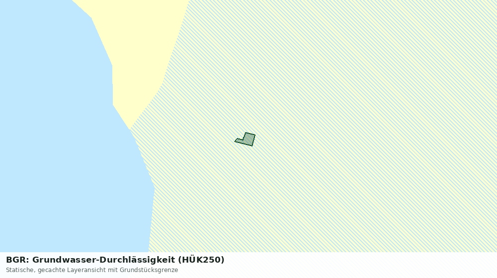 Statische Kartenansicht: BGR: Grundwasser-Durchlässigkeit (HÜK250)