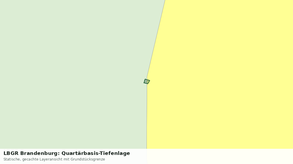 Statische Kartenansicht: LBGR Brandenburg: Quartärbasis-Tiefenlage