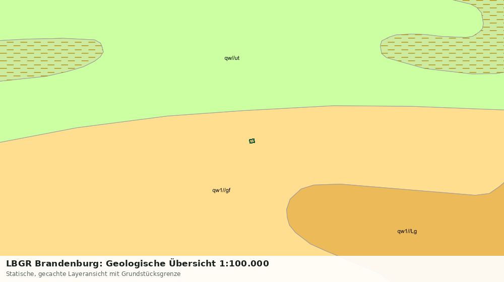Statische Kartenansicht: LBGR Brandenburg: Geologische Übersicht 1:100.000