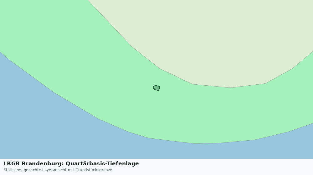 Statische Kartenansicht: LBGR Brandenburg: Quartärbasis-Tiefenlage