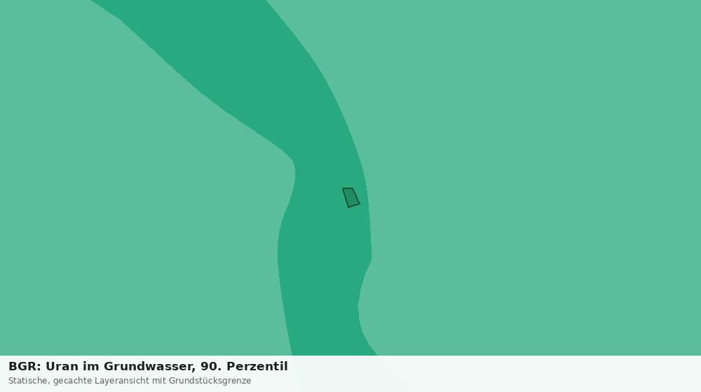Statische Kartenansicht: BGR: Uran im Grundwasser, 90. Perzentil