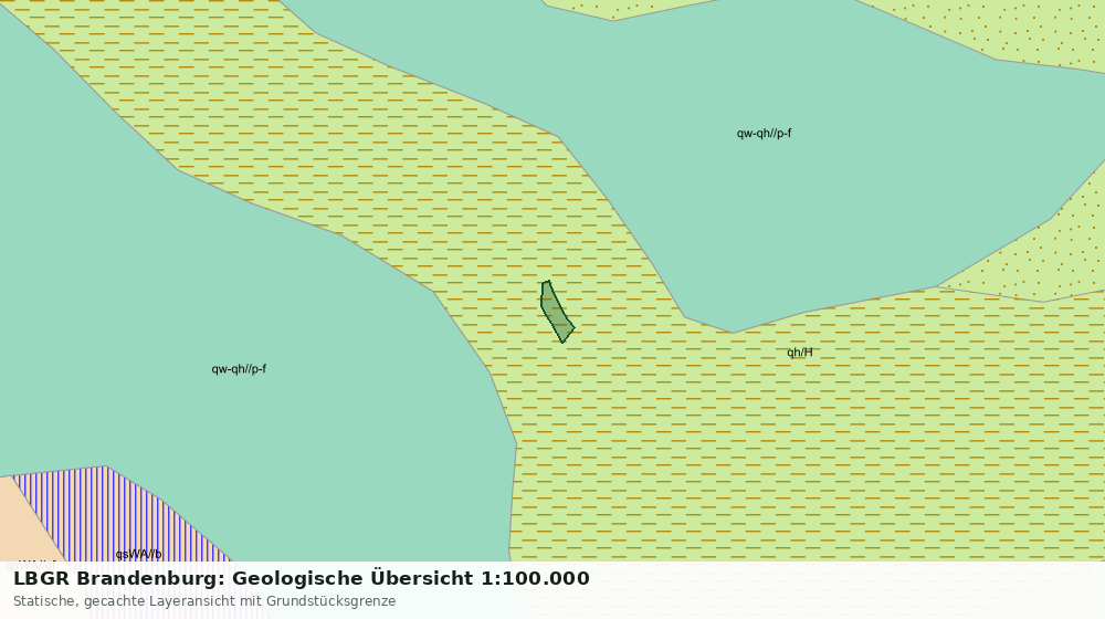 Statische Kartenansicht: LBGR Brandenburg: Geologische Übersicht 1:100.000