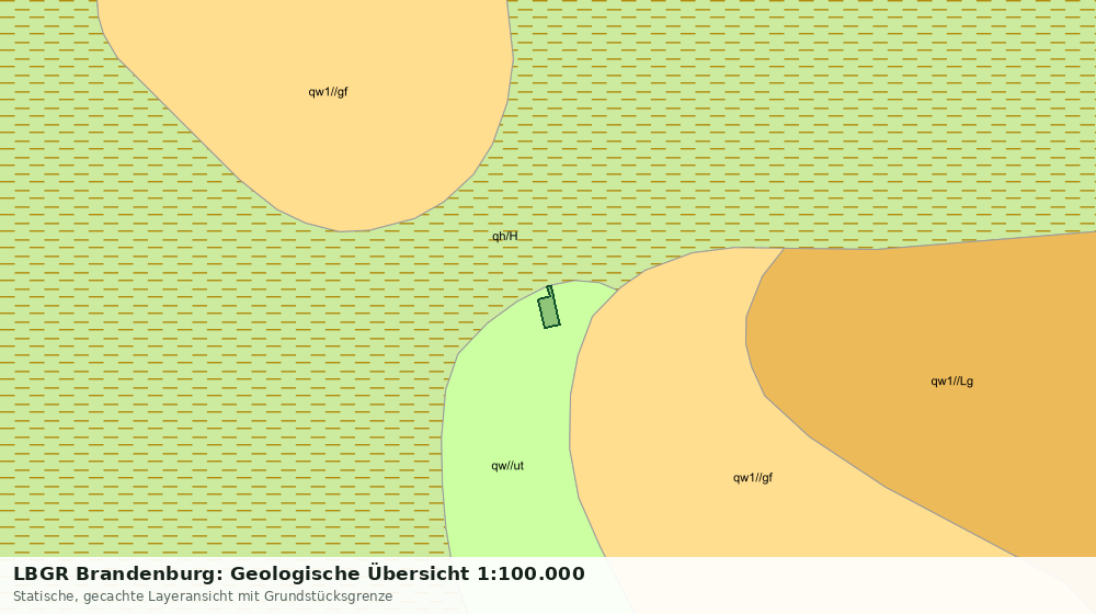 Statische Kartenansicht: LBGR Brandenburg: Geologische Übersicht 1:100.000