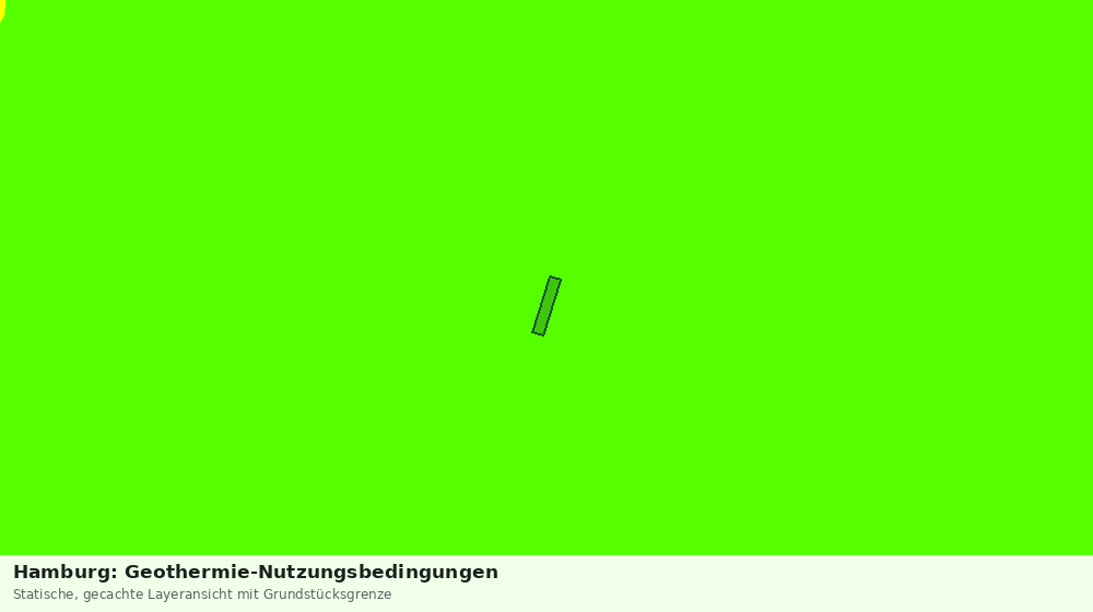 Statische Kartenansicht: Hamburg: Geothermie-Nutzungsbedingungen