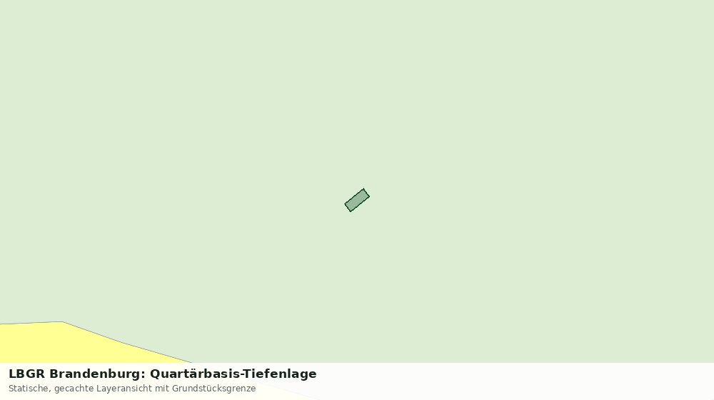 Statische Kartenansicht: LBGR Brandenburg: Quartärbasis-Tiefenlage