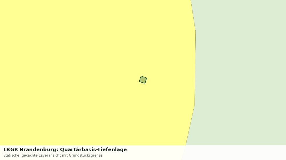 Statische Kartenansicht: LBGR Brandenburg: Quartärbasis-Tiefenlage