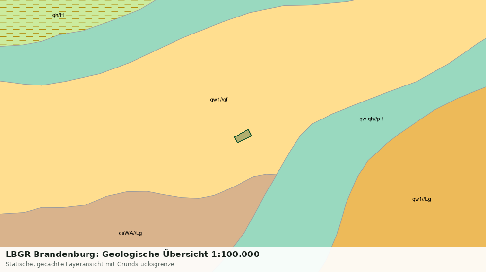 Statische Kartenansicht: LBGR Brandenburg: Geologische Übersicht 1:100.000