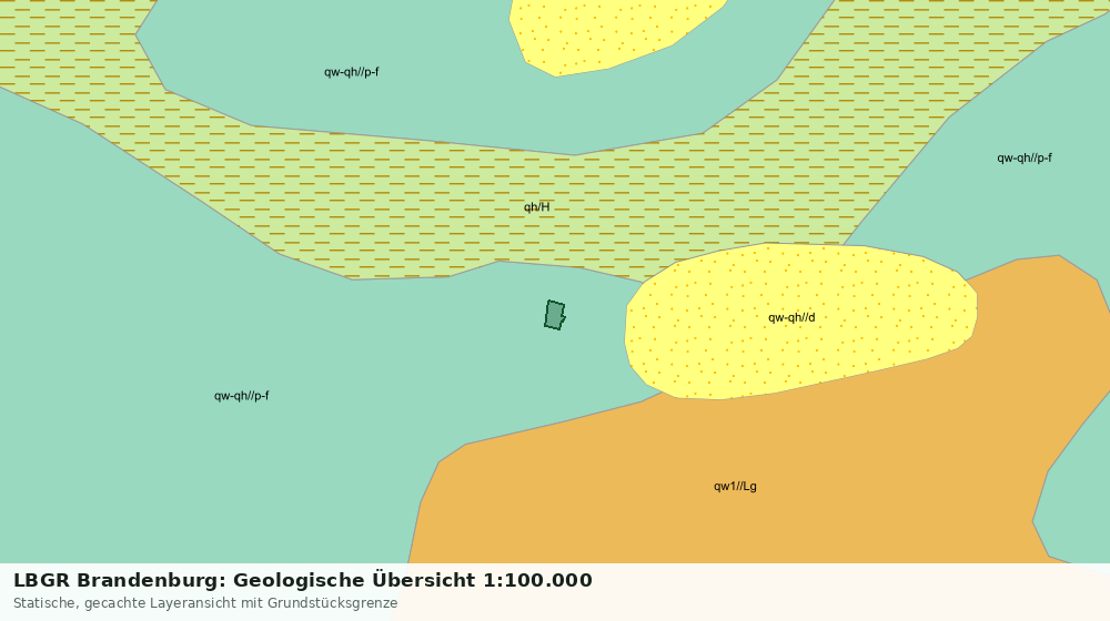 Statische Kartenansicht: LBGR Brandenburg: Geologische Übersicht 1:100.000