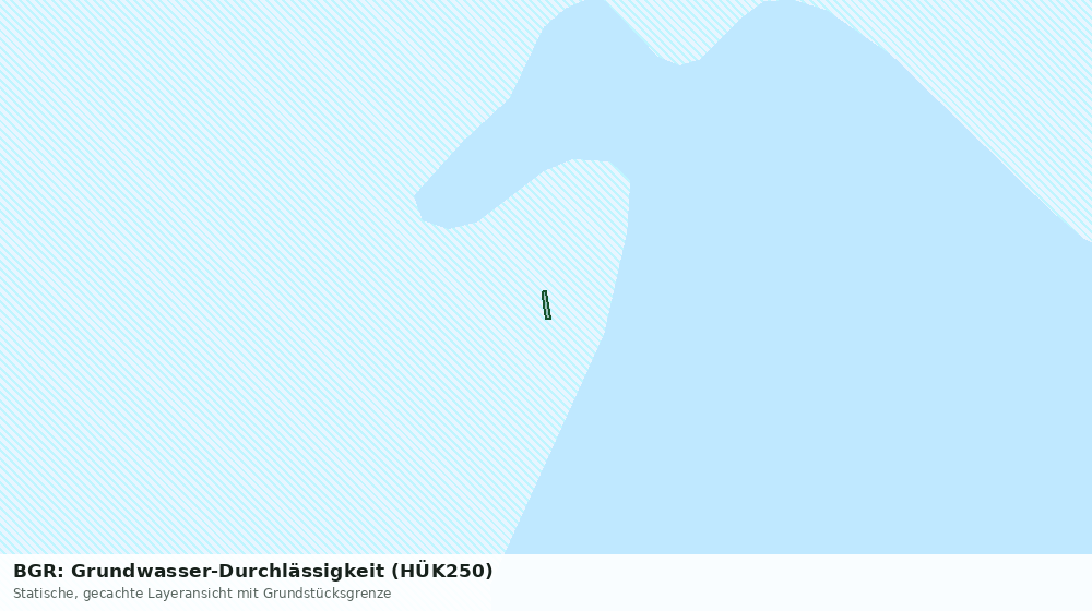 Statische Kartenansicht: BGR: Grundwasser-Durchlässigkeit (HÜK250)