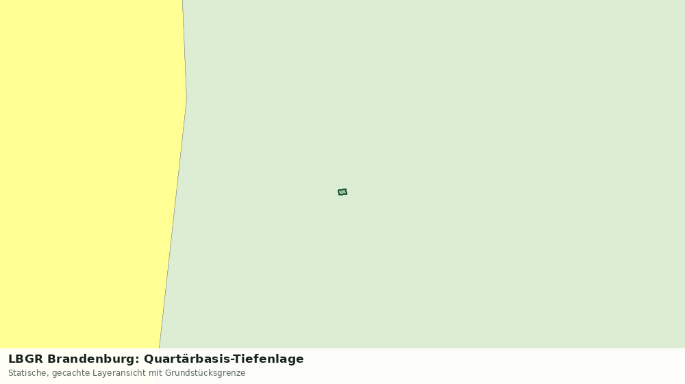 Statische Kartenansicht: LBGR Brandenburg: Quartärbasis-Tiefenlage