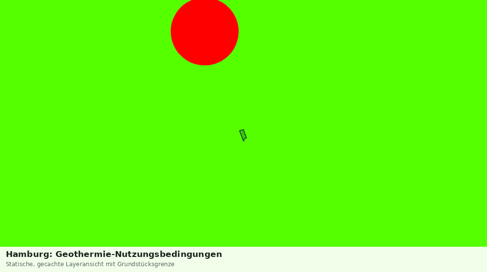 Statische Kartenansicht: Hamburg: Geothermie-Nutzungsbedingungen
