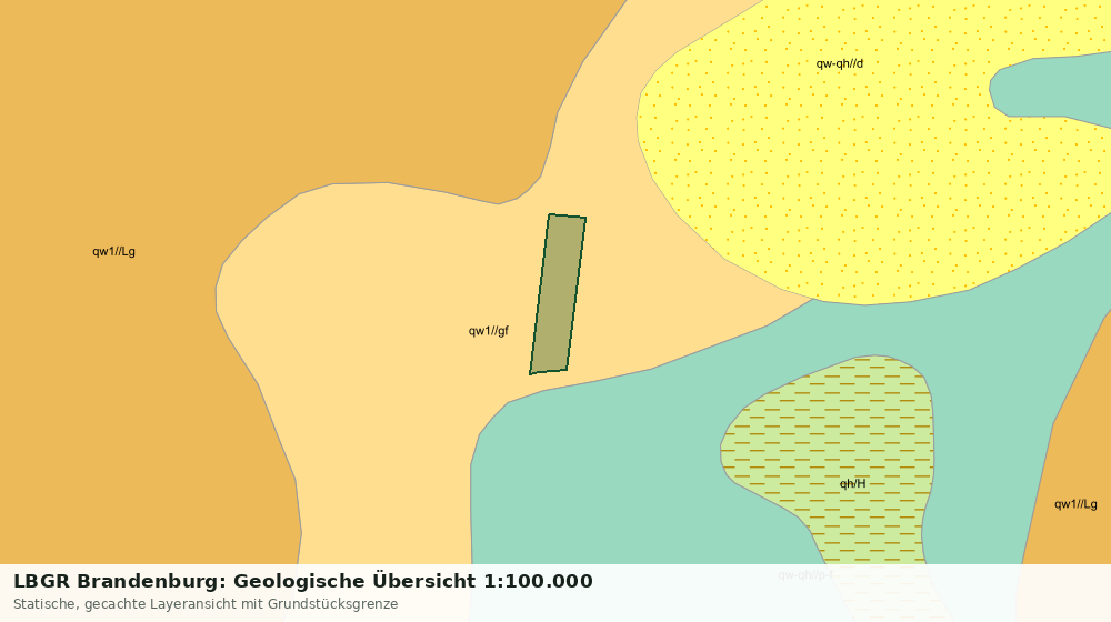 Statische Kartenansicht: LBGR Brandenburg: Geologische Übersicht 1:100.000