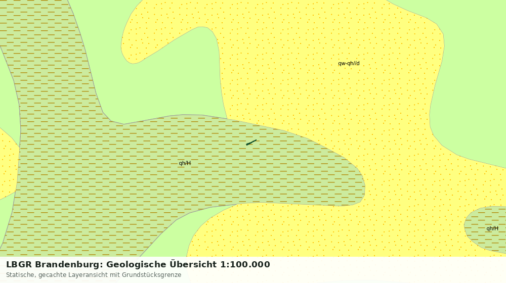 Statische Kartenansicht: LBGR Brandenburg: Geologische Übersicht 1:100.000