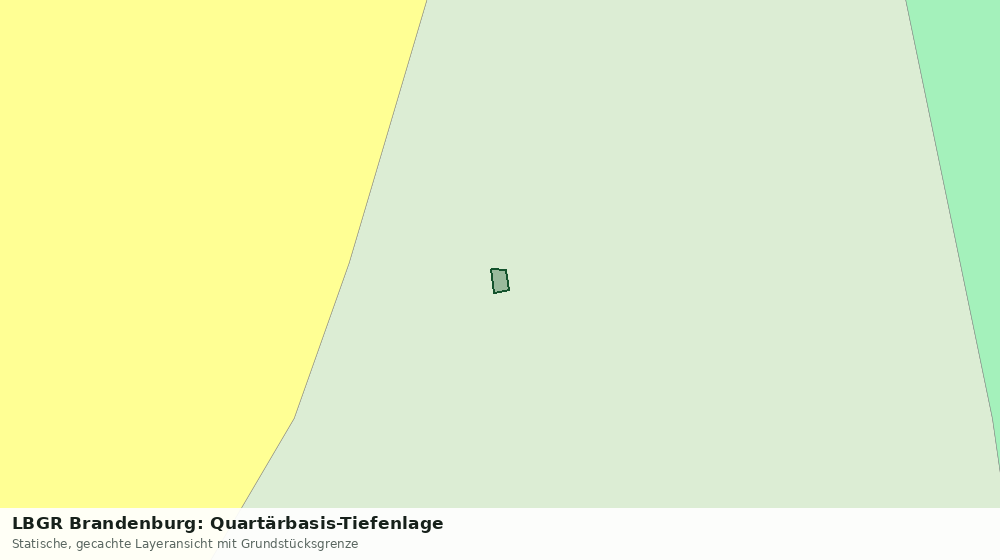 Statische Kartenansicht: LBGR Brandenburg: Quartärbasis-Tiefenlage
