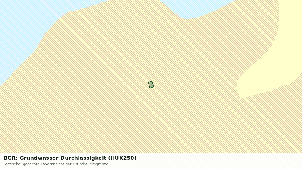 Statische Kartenansicht: BGR: Grundwasser-Durchlässigkeit (HÜK250)