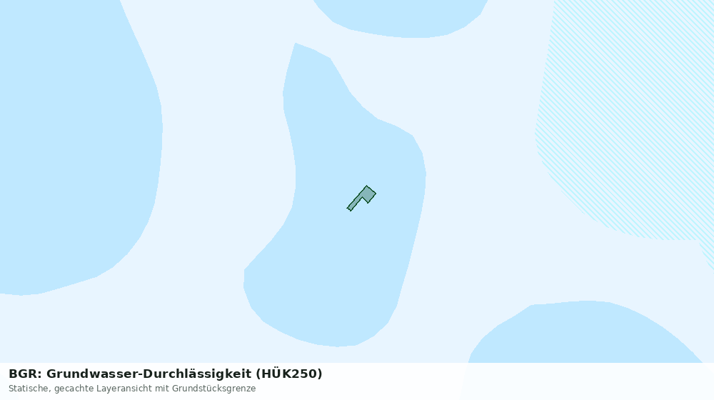 Statische Kartenansicht: BGR: Grundwasser-Durchlässigkeit (HÜK250)