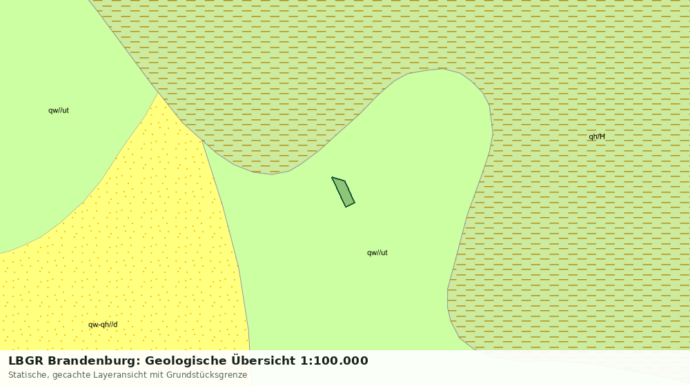 Statische Kartenansicht: LBGR Brandenburg: Geologische Übersicht 1:100.000