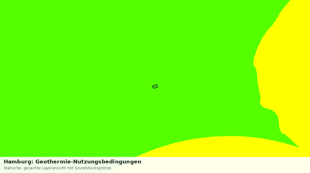 Statische Kartenansicht: Hamburg: Geothermie-Nutzungsbedingungen