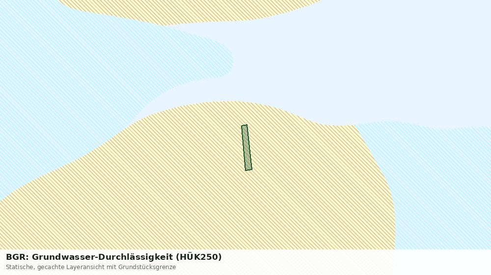 Statische Kartenansicht: BGR: Grundwasser-Durchlässigkeit (HÜK250)