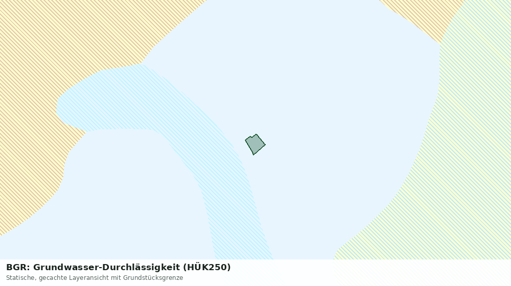 Statische Kartenansicht: BGR: Grundwasser-Durchlässigkeit (HÜK250)