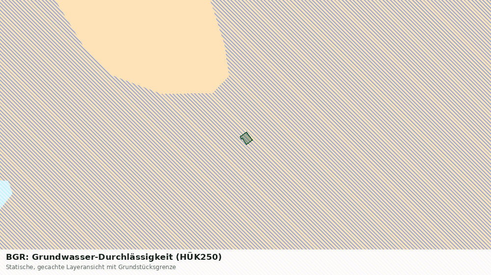 Statische Kartenansicht: BGR: Grundwasser-Durchlässigkeit (HÜK250)