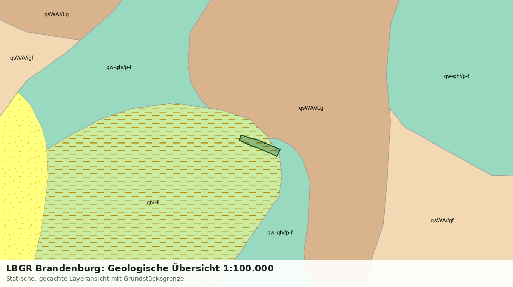Statische Kartenansicht: LBGR Brandenburg: Geologische Übersicht 1:100.000
