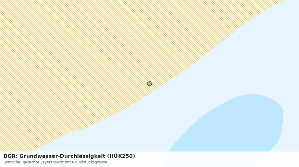 Statische Kartenansicht: BGR: Grundwasser-Durchlässigkeit (HÜK250)