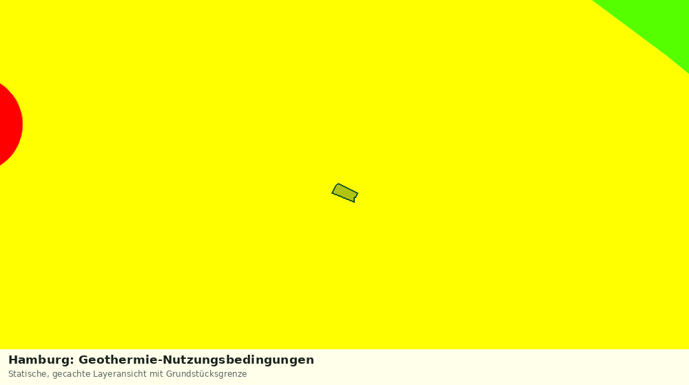 Statische Kartenansicht: Hamburg: Geothermie-Nutzungsbedingungen