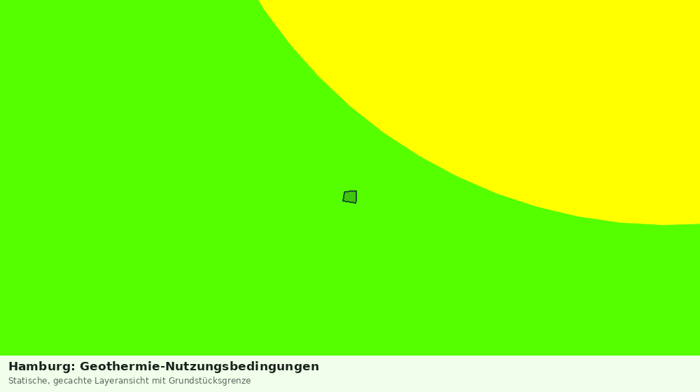 Statische Kartenansicht: Hamburg: Geothermie-Nutzungsbedingungen