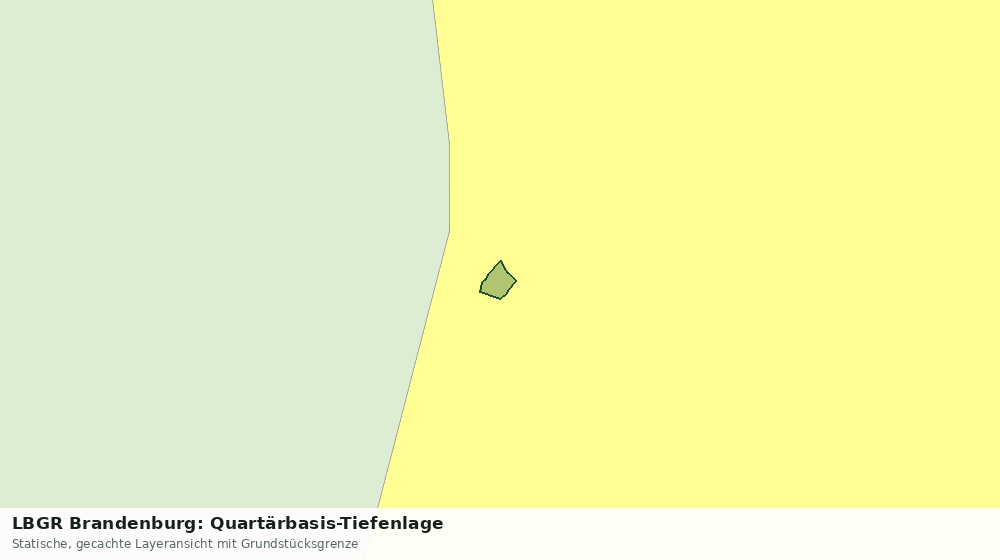 Statische Kartenansicht: LBGR Brandenburg: Quartärbasis-Tiefenlage