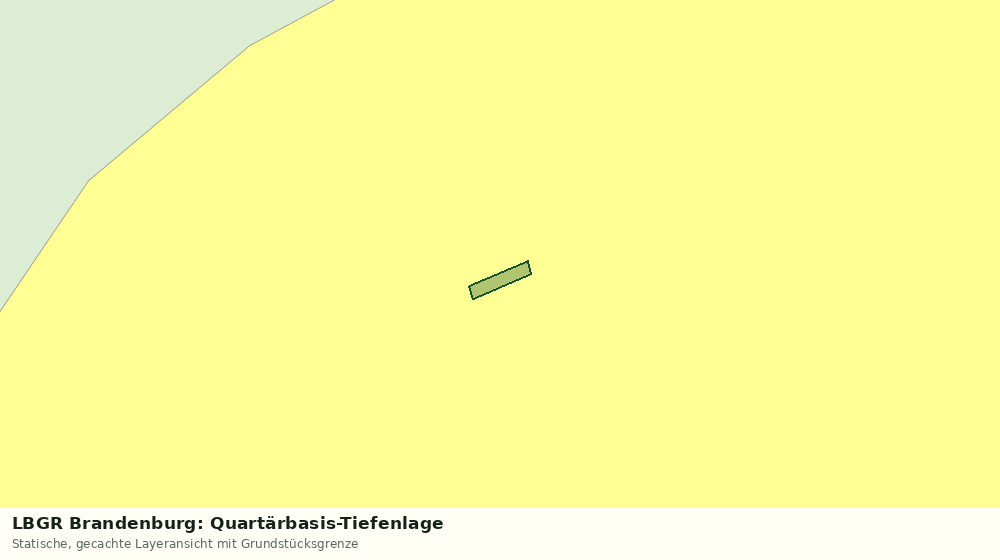 Statische Kartenansicht: LBGR Brandenburg: Quartärbasis-Tiefenlage
