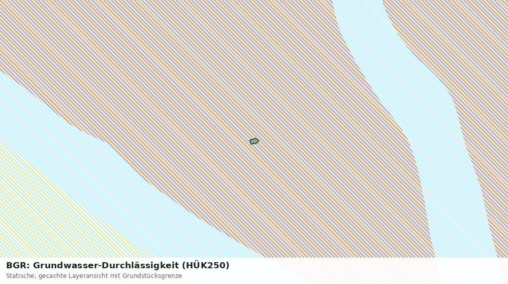 Statische Kartenansicht: BGR: Grundwasser-Durchlässigkeit (HÜK250)