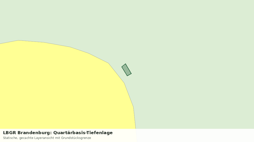 Statische Kartenansicht: LBGR Brandenburg: Quartärbasis-Tiefenlage