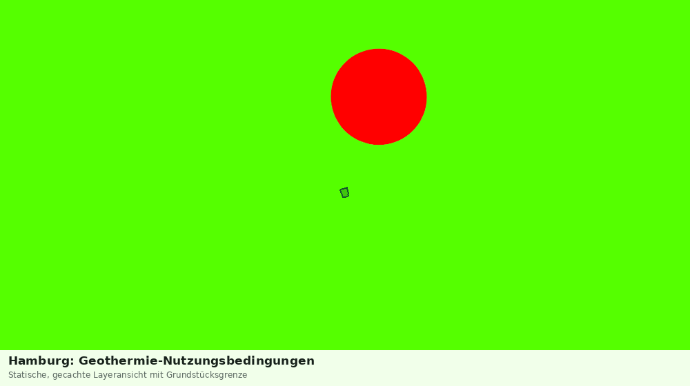 Statische Kartenansicht: Hamburg: Geothermie-Nutzungsbedingungen
