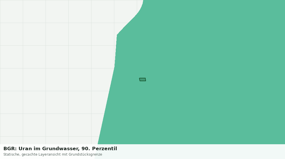 Statische Kartenansicht: BGR: Uran im Grundwasser, 90. Perzentil