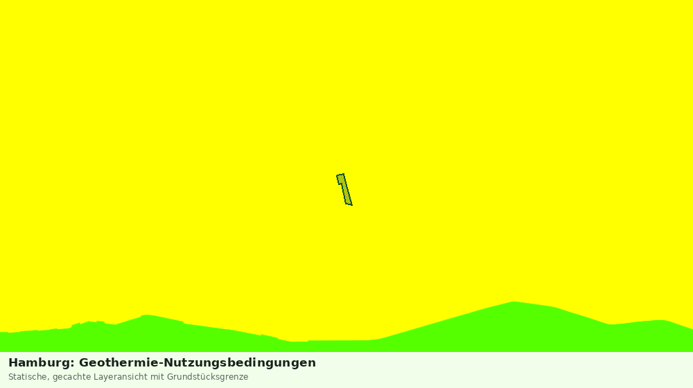 Statische Kartenansicht: Hamburg: Geothermie-Nutzungsbedingungen