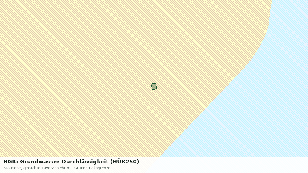 Statische Kartenansicht: BGR: Grundwasser-Durchlässigkeit (HÜK250)