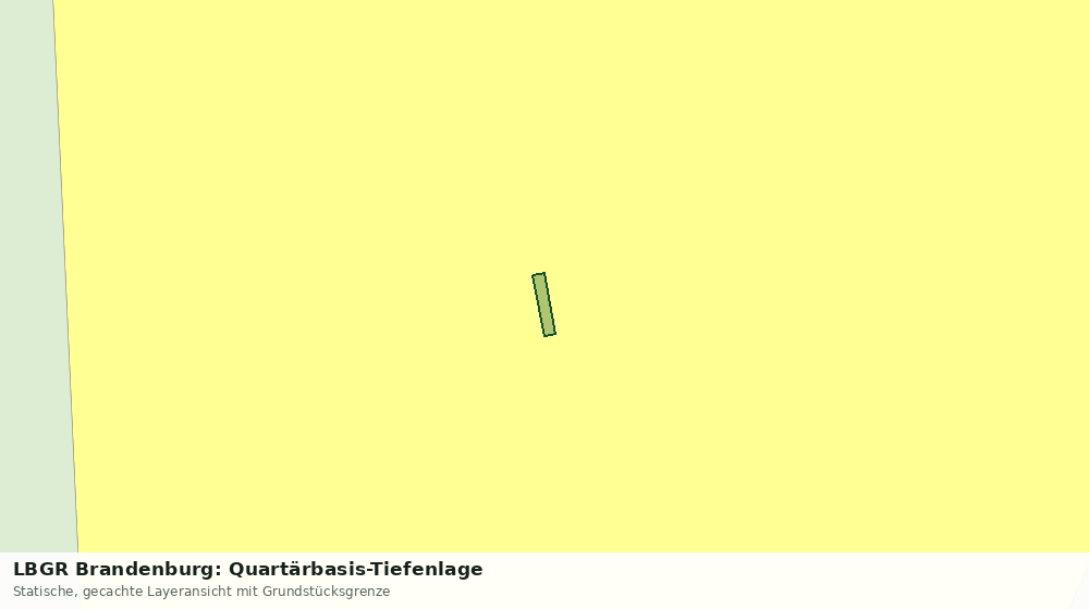 Statische Kartenansicht: LBGR Brandenburg: Quartärbasis-Tiefenlage
