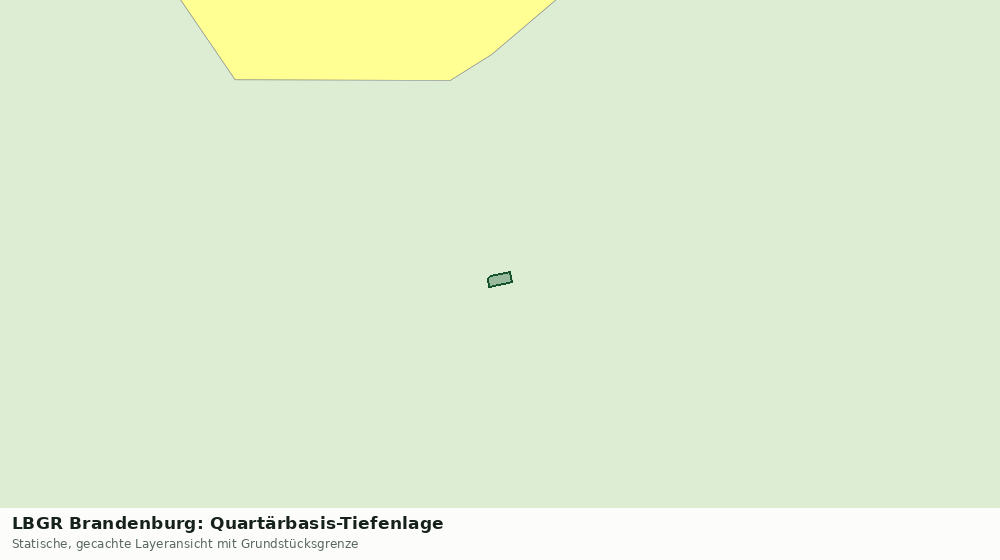 Statische Kartenansicht: LBGR Brandenburg: Quartärbasis-Tiefenlage