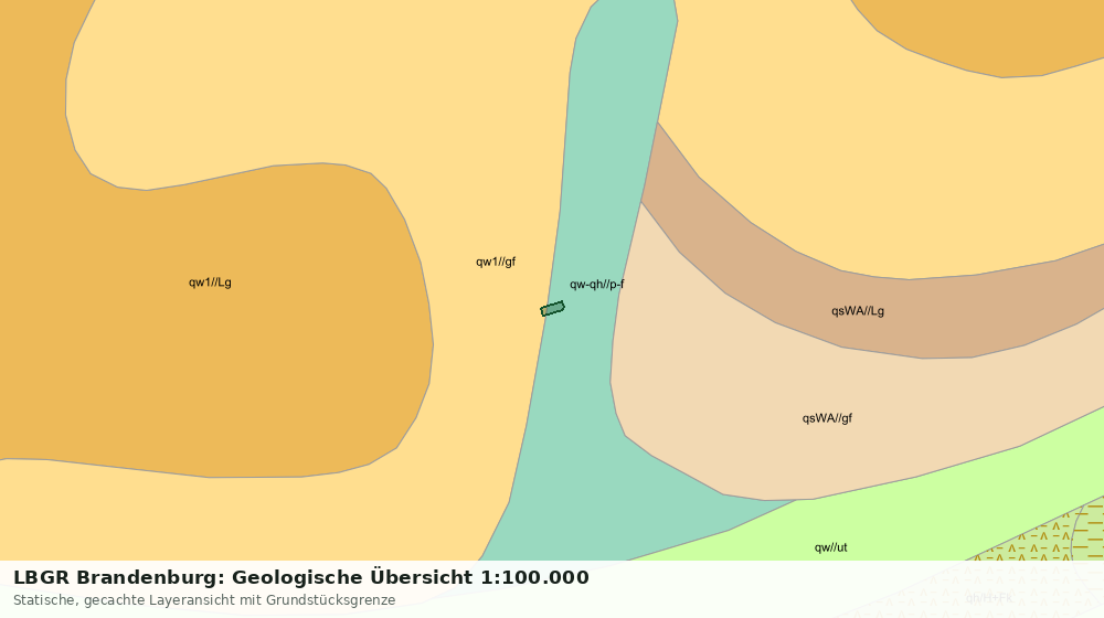 Statische Kartenansicht: LBGR Brandenburg: Geologische Übersicht 1:100.000