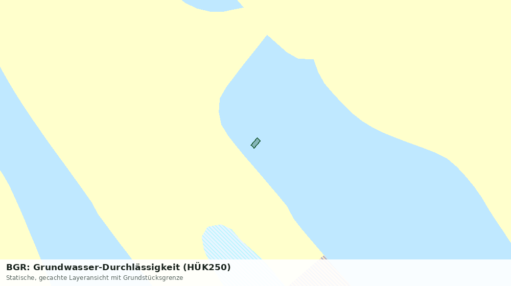 Statische Kartenansicht: BGR: Grundwasser-Durchlässigkeit (HÜK250)