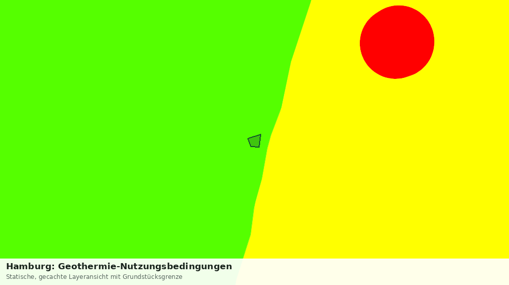 Statische Kartenansicht: Hamburg: Geothermie-Nutzungsbedingungen