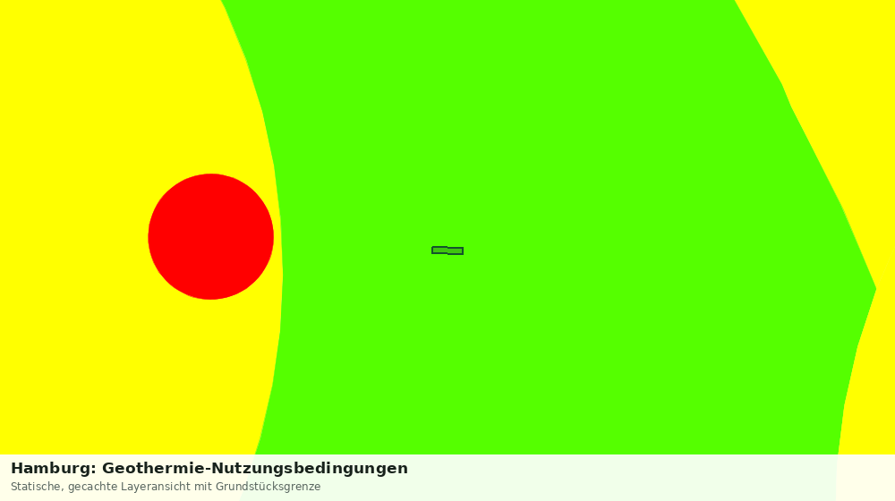 Statische Kartenansicht: Hamburg: Geothermie-Nutzungsbedingungen